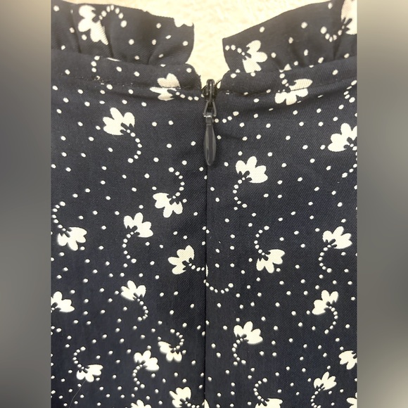 LOFT Floral Cinched Midi Dress - Picture 7 of 10